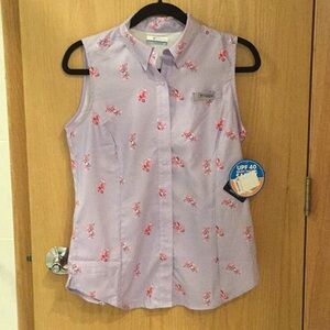 Colombia sleeveless blouse NWT spf protection